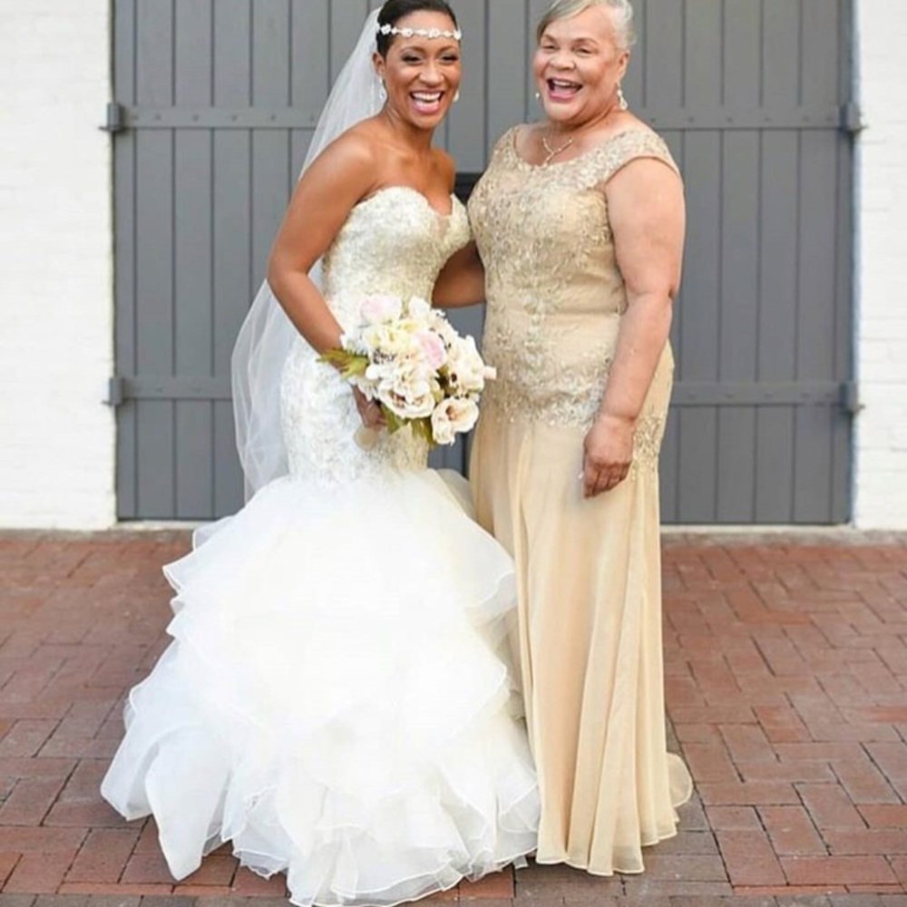 Fit and flare wedding dress